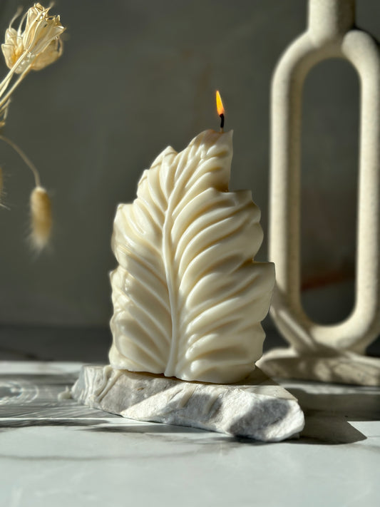 leaf candle