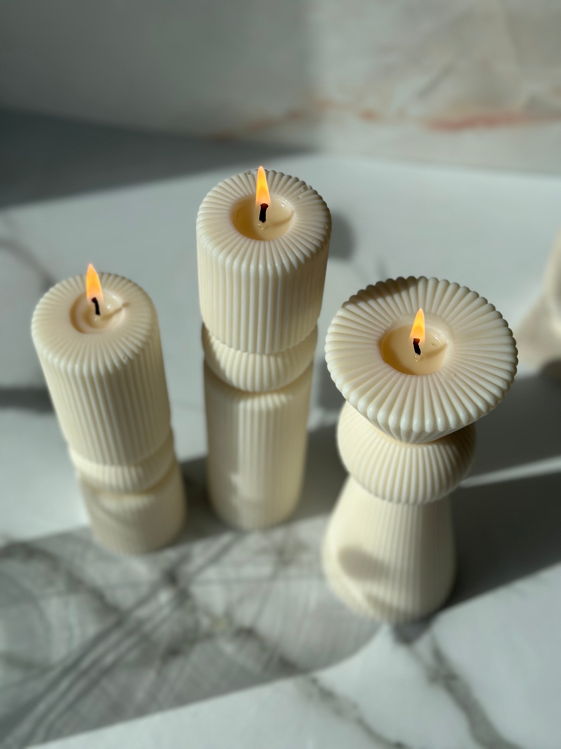 soy wax candle decor 